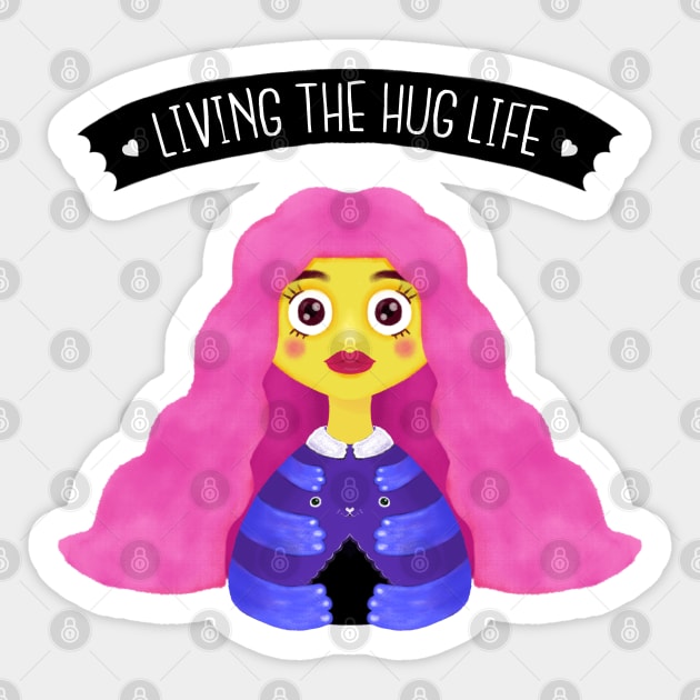 Living The Hug Life Sticker by Shoosh